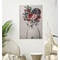 DRUKOWANY OBRAZ LADY FLOWER -A- 80x2,8x120 cm